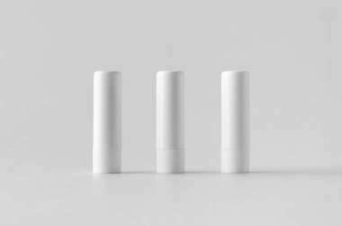 Dudak kremi paketleme mock-up.