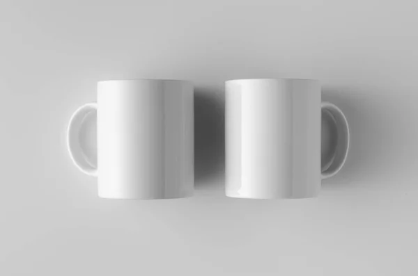 Mug Mock Dua Gelas — Stok Foto