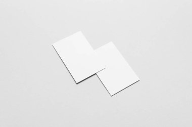 Kartvizit Mock-Up (85x55mm) - iki örtüşen kart