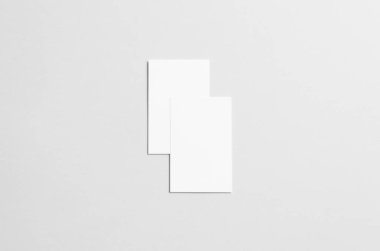 Kartvizit Mock-Up (85x55mm) - iki örtüşen kart