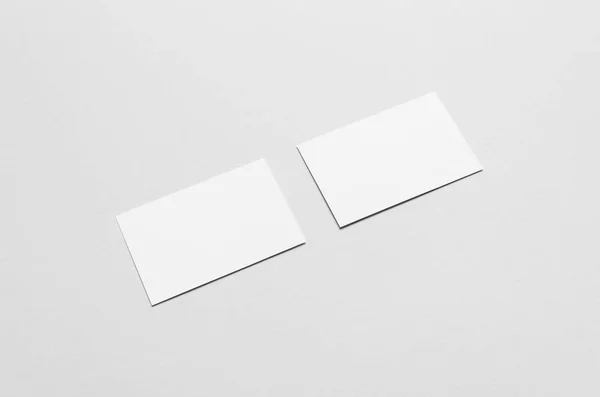 Business Card Mock 85X55Mm Två Kort — Stockfoto