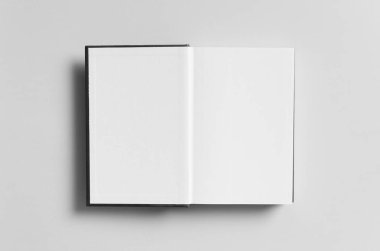 Black Hardcover Book Mock-Up - First Page clipart