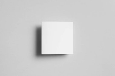 Kare Z katlı broşür Mock-Up