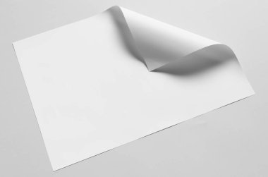 A3 Poster Mock-Up-katlanmış köşeye