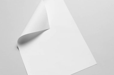 A3 Poster Mock-Up-katlanmış köşeye