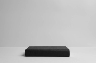 Siyah ciltli kitap Mock-Up - Spine.Wall arka plan