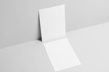 A5 El ilanı Mock-Up-duvar arka plan