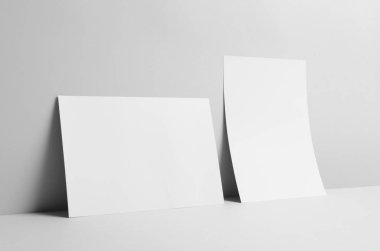 A4 Afiş Mock-Up-duvar arka plan