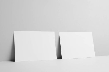 A5 El ilanı Mock-Up-duvar arka plan