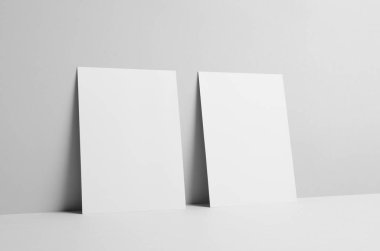 A5 El ilanı Mock-Up-duvar arka plan