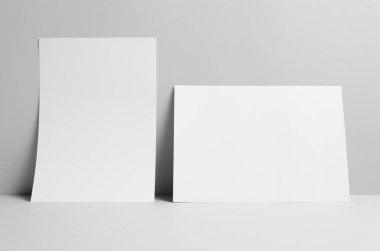 A4 Afiş Mock-Up-duvar arka plan