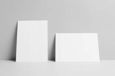 A5 El ilanı Mock-Up-duvar arka plan