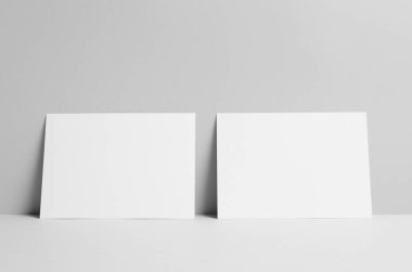 A5 El ilanı Mock-Up-duvar arka plan