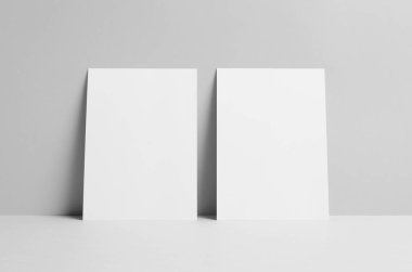 A5 El ilanı Mock-Up-duvar arka plan