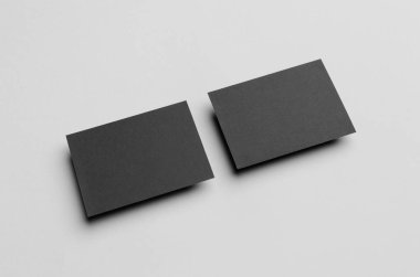 Siyah A6 el ilanı / kart / davet Mock-Up