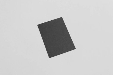 Siyah A6 el ilanı / kart / davet Mock-Up