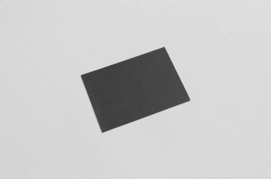 Siyah A6 el ilanı / kart / davet Mock-Up