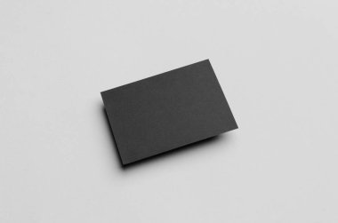 Siyah A6 el ilanı / kart / davet Mock-Up