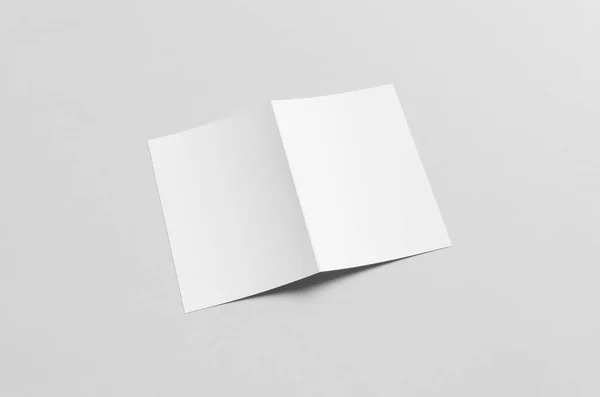 Fold Half Fold Broschüre Attrappe — Stockfoto