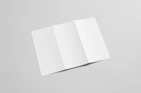 Brochura Tri Fold Mock — Fotografia de Stock