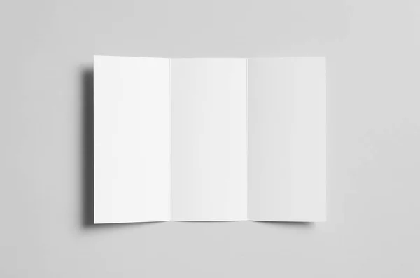 三折小册子模型 — 图库照片