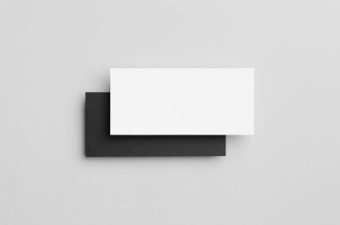 Siyah ve beyaz Dl el ilanı Mock-Up