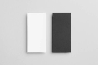 Siyah ve beyaz Dl el ilanı Mock-Up