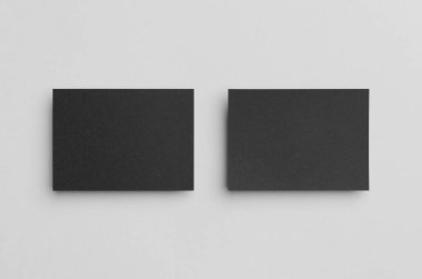 Siyah A6 el ilanı / kart / davet Mock-Up