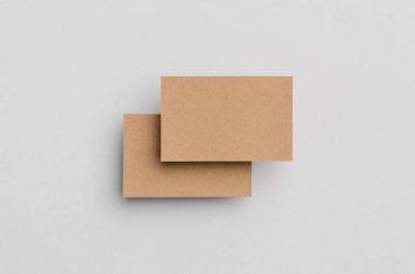 Kraft kartvizit Mock-Up (85x55mm)