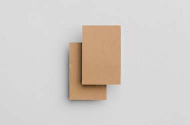 Kraft kartvizit Mock-Up (85x55mm)