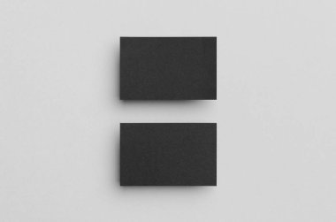 Siyah kartvizit Mock-Up (85x55mm)