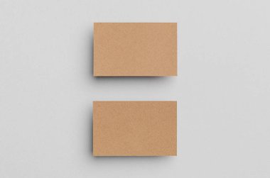 Kraft kartvizit Mock-Up (85x55mm)