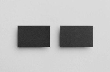 Siyah kartvizit Mock-Up (85x55mm)