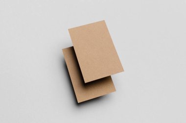 Kraft kartvizit Mock-Up (85x55mm)