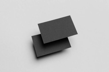 Siyah kartvizit Mock-Up (85x55mm)
