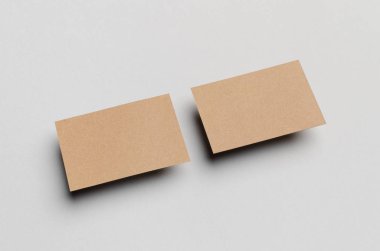 Kraft kartvizit Mock-Up (85x55mm)