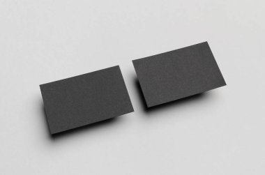Siyah kartvizit Mock-Up (85x55mm)