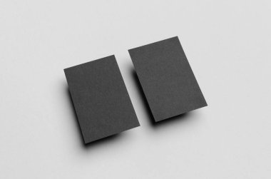 Siyah kartvizit Mock-Up (85x55mm)