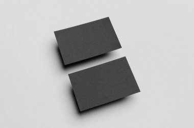 Siyah kartvizit Mock-Up (85x55mm)