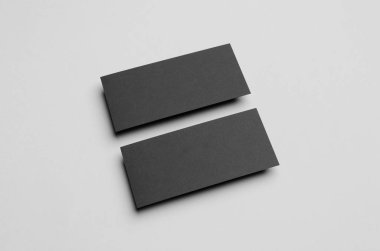 Siyah Dl el ilanı Mock-Up