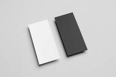 Siyah ve beyaz Dl el ilanı Mock-Up