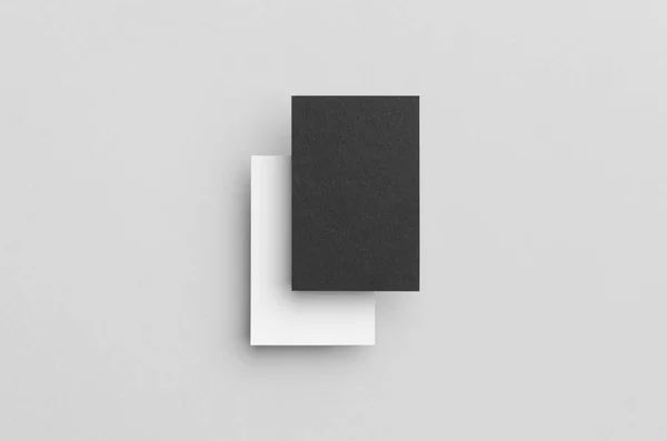 Μαύρο Λευκά Προτύπων Επαγγελματικών Καρτών 85X55Mm — Φωτογραφία Αρχείου