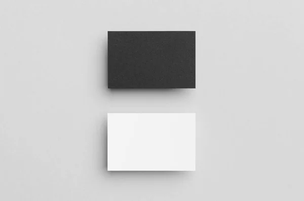 Black & White Business Card Mock-Up (85x55mm)