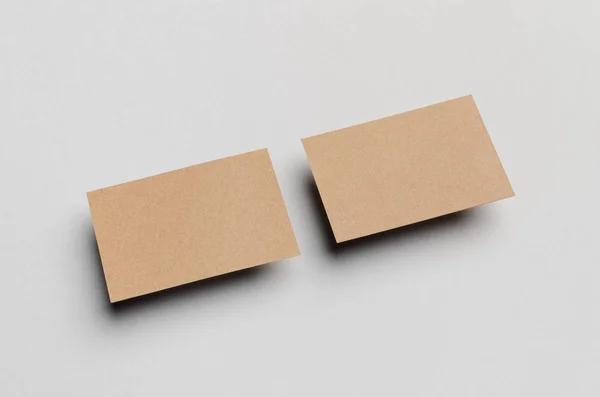 Kraft kartvizit Mock-Up (85x55mm)