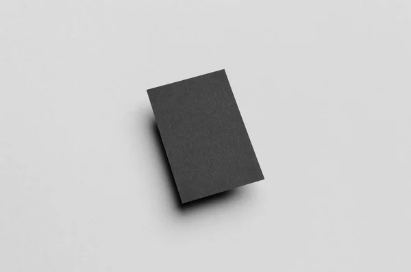 Μαύρο Επαγγελματική Κάρτα Mock 85X55Mm — Φωτογραφία Αρχείου