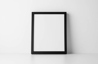 8 x 10 siyah çerçeve Mock-Up-portre