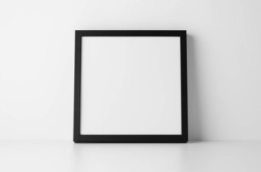 Kare siyah çerçeve Mock-Up