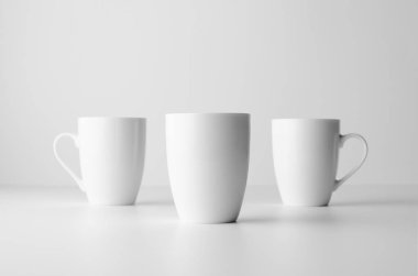 Mock-Up-üç bardak kupa