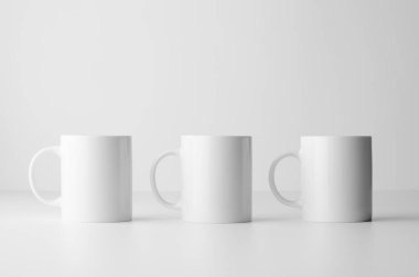 Mock-Up-üç bardak kupa