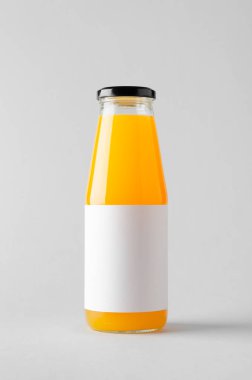 Suyu şişe Mock-Up-boş etiket